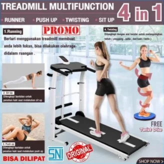 Alat Treadmill Manual Lipat Olahraga 2.0 Murah Mesin Lari Gym ORIGINAL