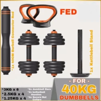 FED MULTIFUNCTIONAL DUMBBELL 40KG - Home Fitness Dumbbell Barbel