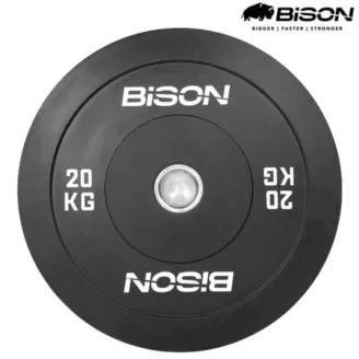 Bison 20 Kg Bumper Plates Olympic Training Bebanan Barbell Classic