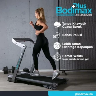 Alat Fitness Treadmill Elektrik Listrik BODIMAX PLUS SMART RUNNER