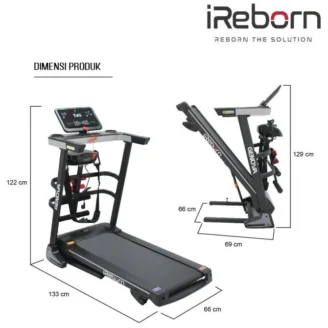 Treadmill Elektrik Alat Fitness IReborn Genova