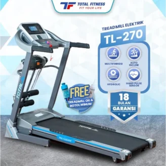 TOTAL FITNESS Treadmill Electric Elektrik Automatic Incline TL-270