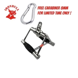 Seated Row Handle Single Bar Grip Cable Attachment Fitnes Iron Bull
