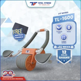 Total Fitness Fit Wheel Tl-1600 Ab Wheel Roller Alat Olahraga Rumah
