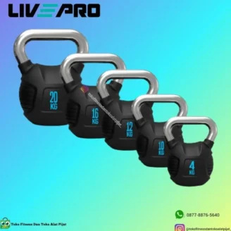 LIVEPRO RUBBER KETTLEBELL LP8043( 8Kg )