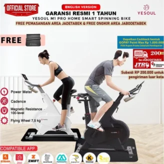 Yesoul M1 Pro Home Smart Spinning Bike Indoor Sepeda Fitness-RESMI