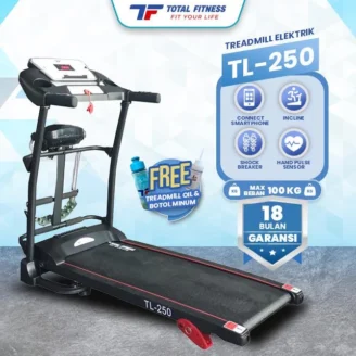 Total Fitness Treadmill Elektrik Treadmill Listrik Indoor TL-250