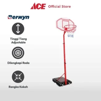 Landstro Set Ring Dan Tiang Bola Basket Untuk Anak 96 Cm